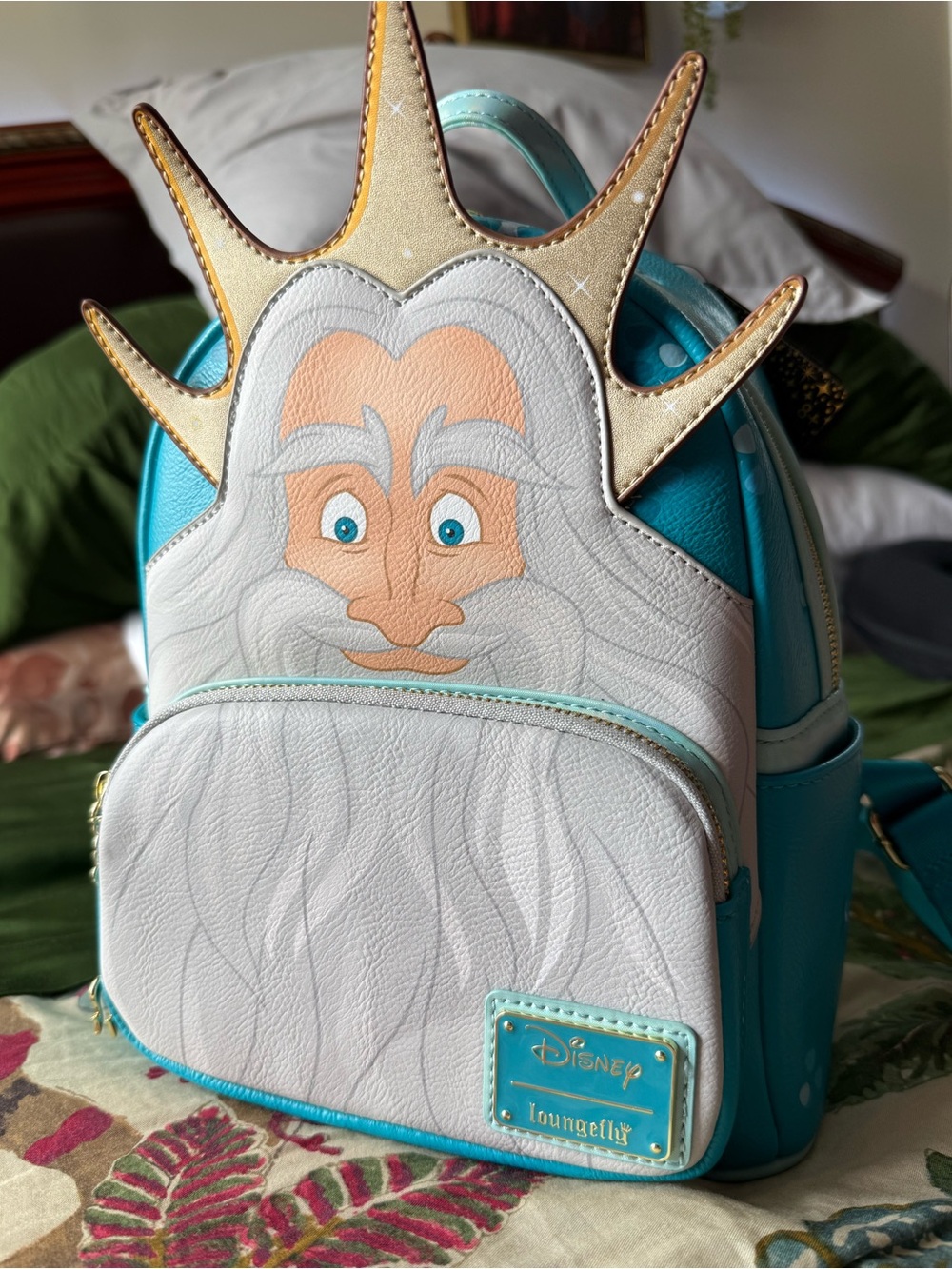 Loungefly King Triton Little Mermaid Backpack